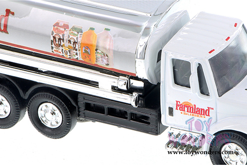 International&reg; Farmland Dairies Milk Tanker Truck (5.5", White.) 2105FD/MK