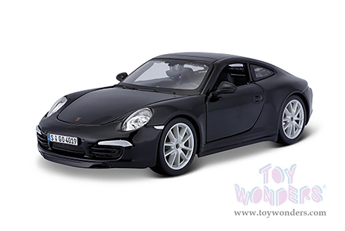 BBurago - Porsche 911 Carrera S Hardtop (2011, 1/24 scale diecast model car, Black) 21065BK