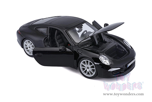 BBurago - Porsche 911 Carrera S Hardtop (2011, 1/24 scale diecast model car, Black) 21065BK