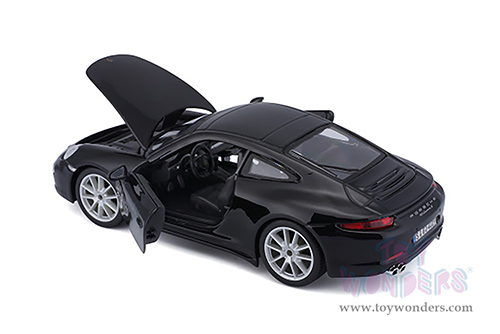 BBurago - Porsche 911 Carrera S Hardtop (2011, 1/24 scale diecast model car, Black) 21065BK