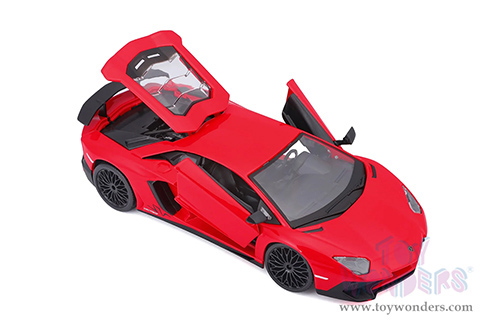 BBurago -  Lamborghini Aventador LP 750-4 SV Coupé (1/24 scale diecast model car, Red) 21079R