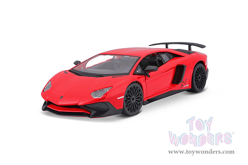 BBurago -  Lamborghini Aventador LP 750-4 SV Coupé (1/24 scale diecast model car, Red) 21079R