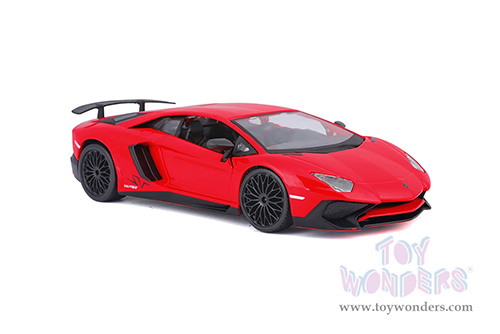 BBurago -  Lamborghini Aventador LP 750-4 SV Coupé (1/24 scale diecast model car, Red) 21079R