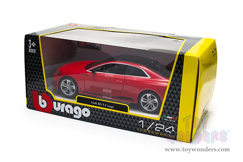 BBurago - Audi RS 5 Coupé (2019, 1/24 scale diecast model car, Red) 18-21090R