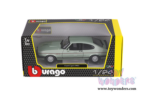 BBurago - Ford Capri Hard Top (1982, 1/24 scale diecast model car, Green) 21093GN