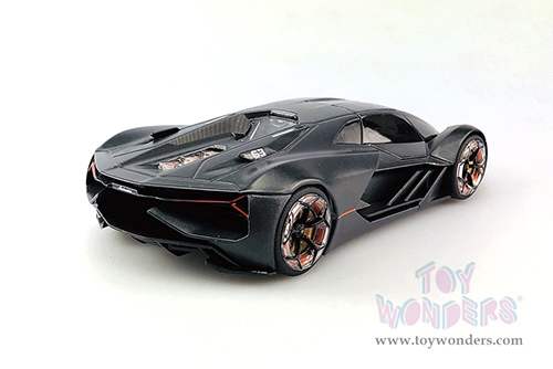 BBurago - Lamborghini Terzo Millennio Hardtop (1/24 scale diecast model car, Dark Gray/Black Top) 28094GY