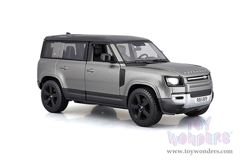 BBurago - Land Rover Defender 110 (2022, 1/24 scale diecast model car, Silver) 18-21101SV