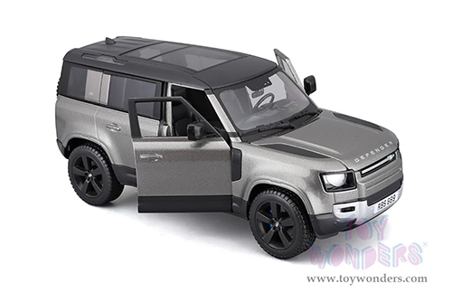BBurago - Land Rover Defender 110 (2022, 1/24 scale diecast model car, Silver) 18-21101SV