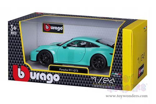 BBurago - Porsche 911 GT3 (1/24 scale diecast model car, Green) 18-21104GN