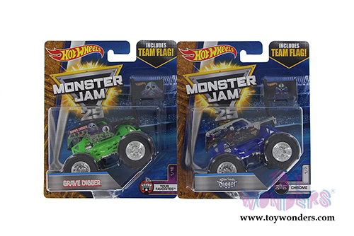 Mattel Hot Wheels - Monster Jam Assortment (1/64 scale diecast model car, Asstd.) 21572/977B