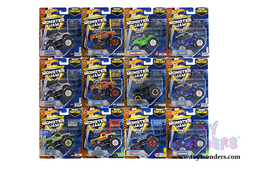 Mattel Hot Wheels - Monster Jam Assortment (1/64 scale diecast model car, Asstd.) 21572/977B