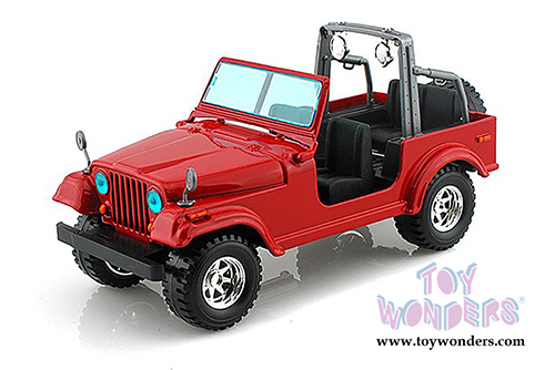 BBurago - Jeep Wrangler (1/24 scale diecast model car, Blue) 22033R