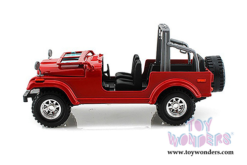 BBurago - Jeep Wrangler (1/24 scale diecast model car, Blue) 22033R