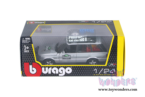 BBurago - Range Rover Safari Experience (1/24 scale diecast model car, Silver) 22061SV