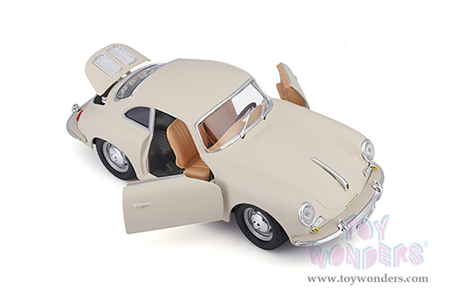 BBurago - Porsche 356B Coupé (1961, 1/24 scale diecast model car, Ivory) 22079IV