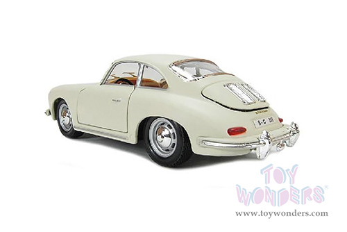 BBurago - Porsche 356B Coupé (1961, 1/24 scale diecast model car, Ivory) 22079IV