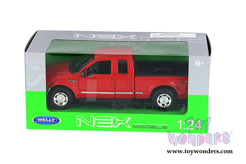 Welly - Ford F350 Pickup (1999, 1/24 scale diecast model car, Red) 22081WR