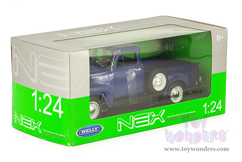 Welly - Chevy 3100 Pickup Truck (1953, 1/24 scale diecast model car, Blue) 22087WBU