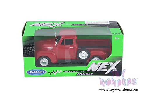 Welly - Chevrolet&reg; 3100&trade; Pickup Truck (1953, 1/24 scale diecast model car, Red) 22087WR