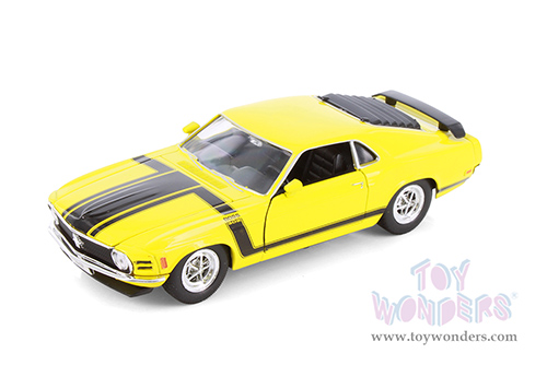 Showcasts® Collectibles - Ford Mustang Boss 302 (1970, 1/24 scale diecast model car, Asstd.) 22088/4D MAP: $19.99