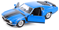 Showcasts® Collectibles - Ford Mustang Boss 302 (1970, 1/24 scale diecast model car, Asstd.) 22088/4D MAP: $19.99