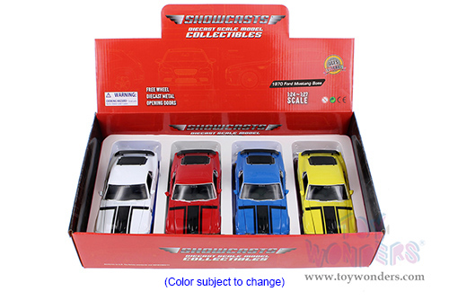 Showcasts® Collectibles - Ford Mustang Hardtop (1970, 1/24 scale diecast model car, Asstd.) 22088/4D MAP: $19.99