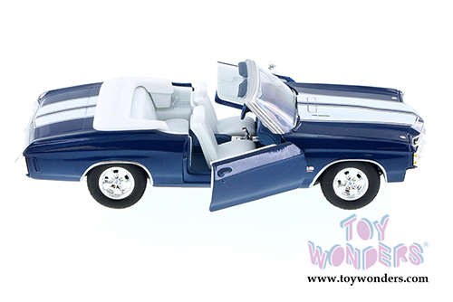 Welly - Chevrolet Chevelle SS454 Convertible (1971, 1/24 scale diecast model car, Blue) 22089WBU