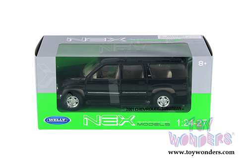 Welly - Chevrolet&reg; Suburban&trade; (2001, 1/24 scale diecast model car, Black) 22090WBK