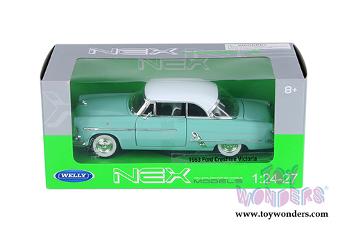 Welly - Ford Crestline Victoria (1953, 1/24 scale diecast model car, Blue) 22093WBU