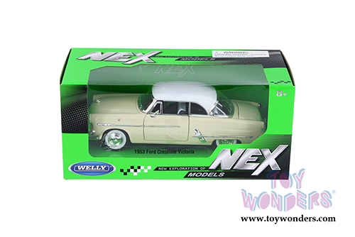 Welly - Ford Crestline Victoria (1953, 1/24 scale diecast model car, Cream) 22093WCM