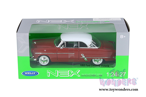 Welly - Ford Crestline Victoria (1953, 1/24 scale diecast model car, Red) 22093WR