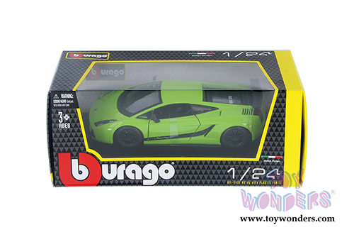 BBurago - Lamborghini Gallardo Superleggera Hardtop (2007, 1/24 scale diecast model car, Green) 22108GN