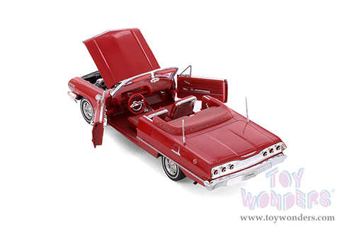 Showcasts® Collectibles - Chevrolet® Impala Convertible (1963, 1/24 scale diecast model car, Asstd.) 22434/4D MAP: $19.99