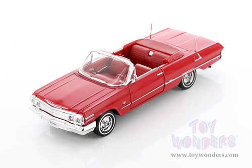 Welly - Chevolet&reg; Impala Convertible (1963, 1/24 scale diecast model car, Red) 22434LR/4D