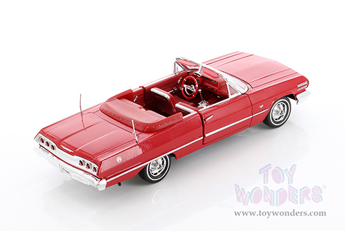 Welly - Chevolet&reg; Impala Convertible (1963, 1/24 scale diecast model car, Red) 22434LR/4D