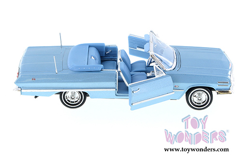 Welly - Chevrolet Impala Convertible (1963, 1/24 scale diecast model car, Blue) 22434WBU
