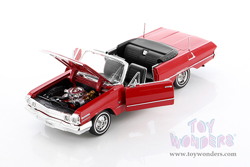 Welly - Chevrolet&reg; Impala Low Rider Convertible (1963, 1/24 scale diecast model car, Red) 22434WLRR