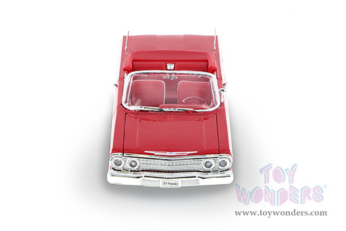 Welly - Chevrolet&reg; Impala&trade; Convertible (1963, 1/24 scale diecast model car, Red) 22434WR