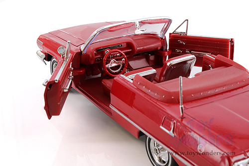 Welly - Chevrolet&reg; Impala&trade; Convertible (1963, 1/24 scale diecast model car, Red) 22434WR