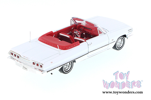 Welly - Chevrolet Impala Convertible (1963, 1/24 scale diecast model car, White) 22434WWT