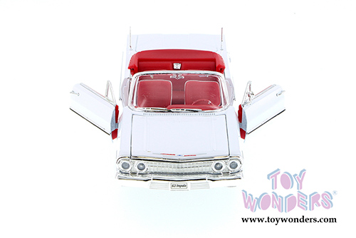 Welly - Chevrolet Impala Convertible (1963, 1/24 scale diecast model car, White) 22434WWT