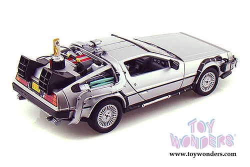 Welly - Back to the Future II DeLorean Time Machine (1/24 scale diecast model car, Silver) 22441W/24