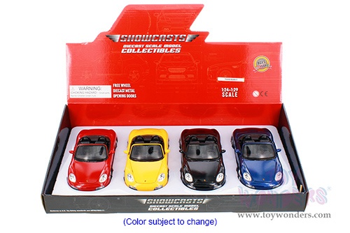Showcasts® Collectibles - Porsche Boxter S Open Convertible (1/24 scale diecast model car, Asstd.) 22479C/4D MAP: $19.99