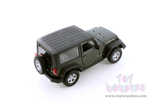 Welly - Jeep® Wrangler Rubicon Hardtop (2007, 1/24 Scale diecast model car, Dark Green) 22489HWG