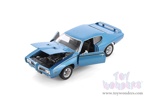 Welly - Pontiac® GTO™ Hardtop (1969, 1/24 scale diecast model car, Blue) 22501WBU
