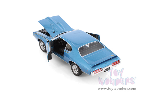 Welly - Pontiac® GTO™ Hardtop (1969, 1/24 scale diecast model car, Blue) 22501WBU
