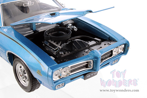 Welly - Pontiac® GTO™ Hardtop (1969, 1/24 scale diecast model car, Blue) 22501WBU