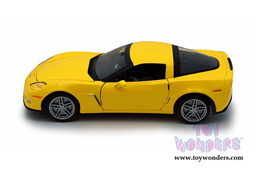 Welly - Chevrolet® Corvette® Z06 Hardtop (2007, 1/24 scale diecast model car, Yellow) 22504WYL