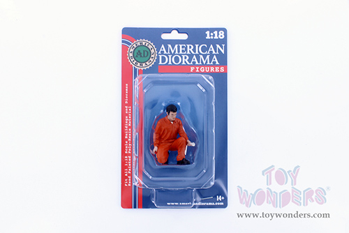 American Diorama Figurine - Mechanic Jerry Figure (1/18 scale, Orange) 23789OR