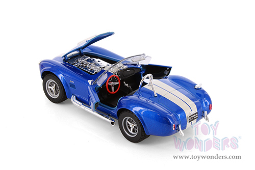 Welly - Shelby® Cobra® 427 S/C® Convertible (1965, 1/24 scale diecast model car, Blue) 24002WBU/24